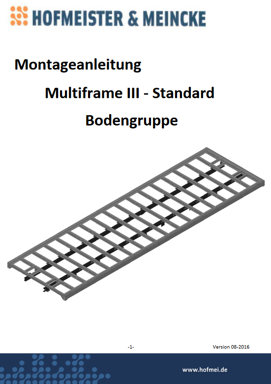 Montageanleitung Multiframe III